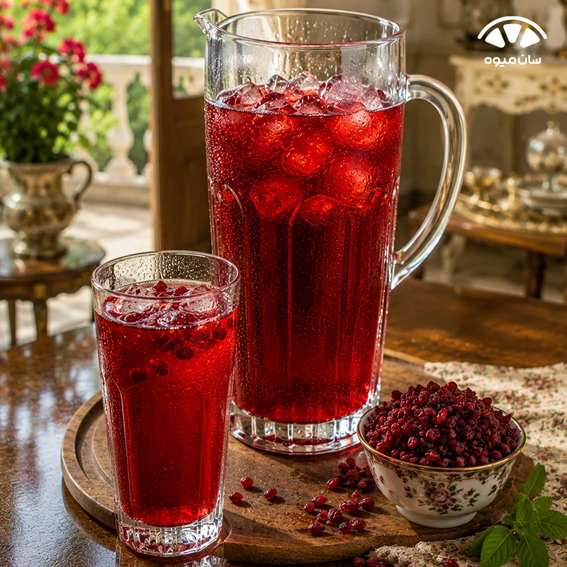 بهترین شربت برای تابستان آب زرشک