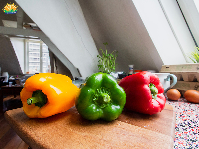 فلفل دلمههای رنگی