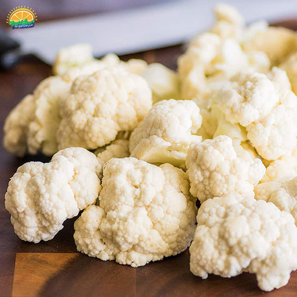 نحوهی برش گل کلم سفید